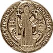 Photo of a medal of St. Benedict