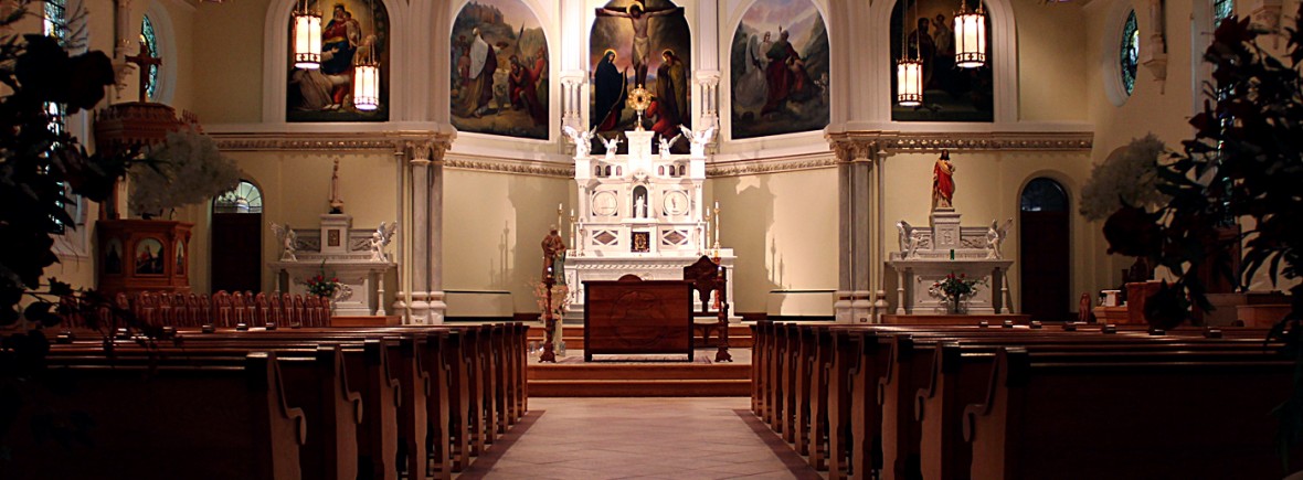 nave, sanctuary, and altar